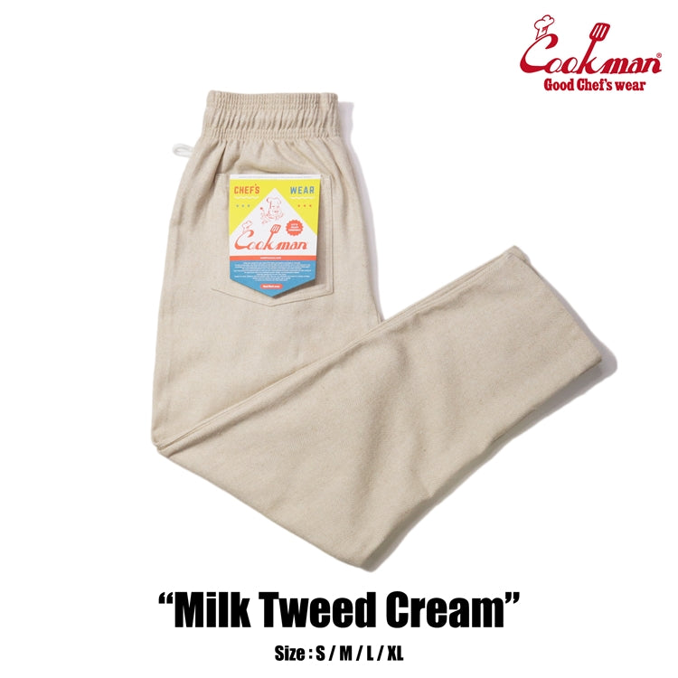 Cookman Chef Pants - Milk Tweed : Cream – Cookman USA