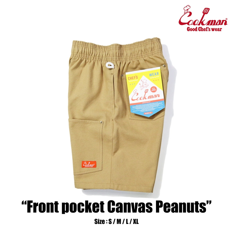 Cookman Chef Short Pants Front pocket - Canvas Peanuts