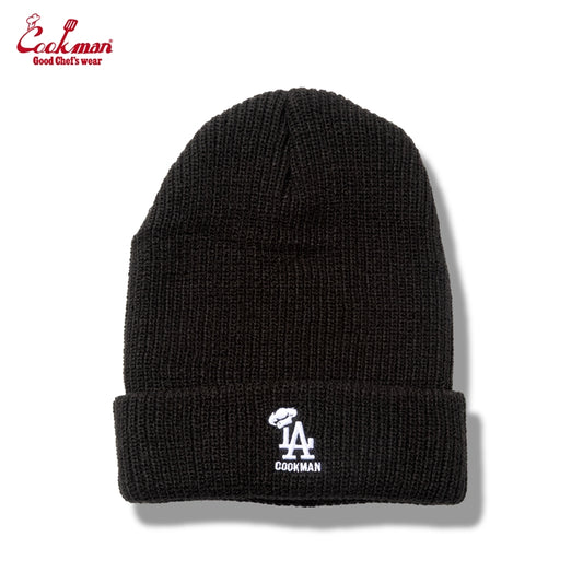 Cookman Beanie - Chef Hat LA : Black
