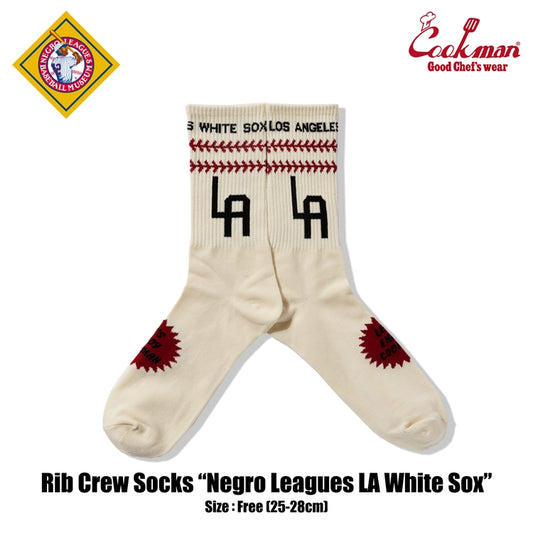 Cookman Rib Crew Socks - Negro Leagues : LA White Sox