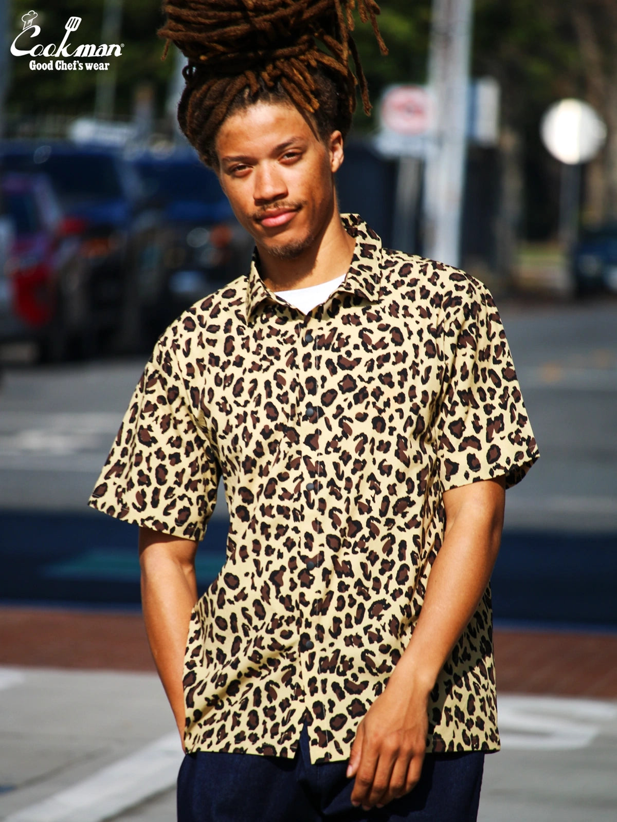 Work Shirts Short Sleeve Light - Leopard : Beige