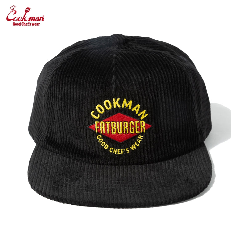 Cookman Corduroy Cap - FAT : Black