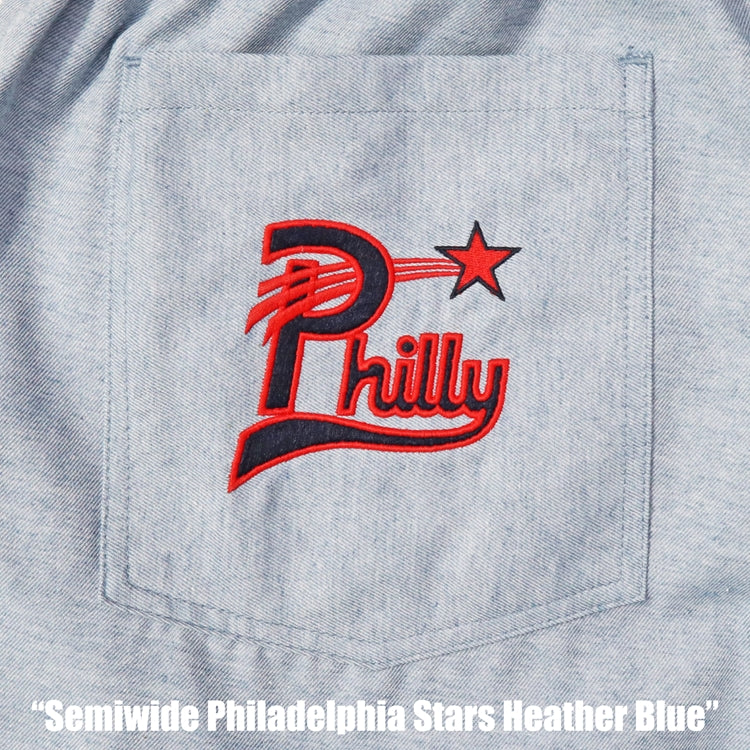 Cookman Chef Pants Semiwide - Philadelphia Stars Heather Blue