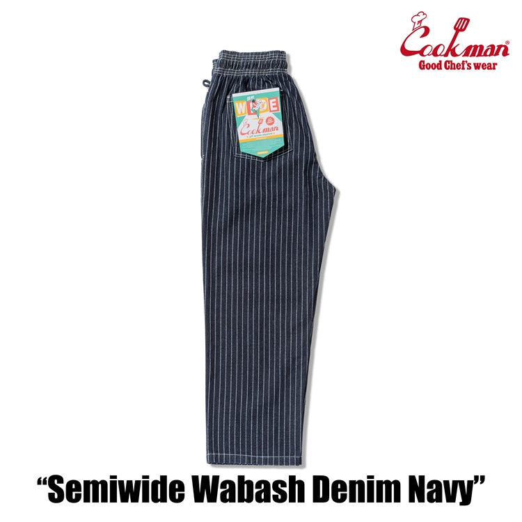 Cookman Chef Pants Semiwide - Wabash Denim : Navy