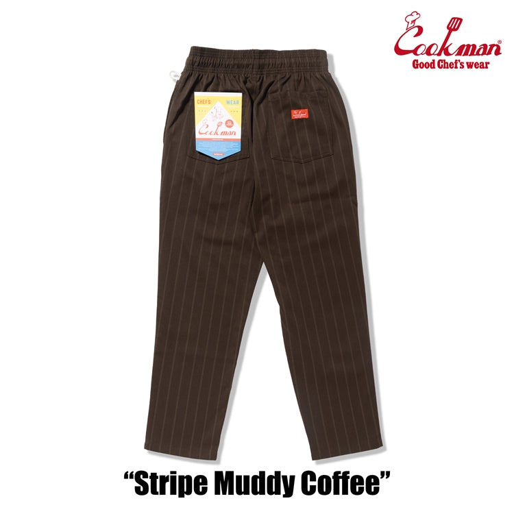 Cookman Chef Pants - Stripe Muddy Coffee