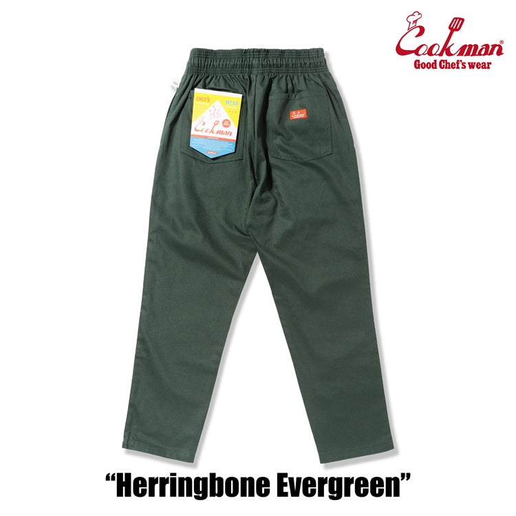 Cookman Chef Pants - Herringbone : Evergreen