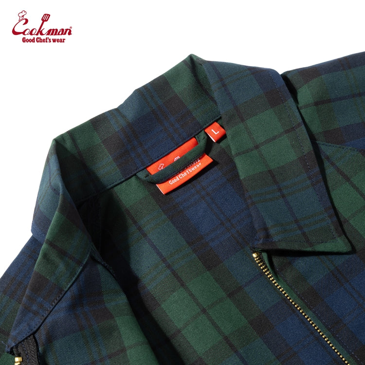 Cookman Delivery Jacket - Woven Black Watch Plaid