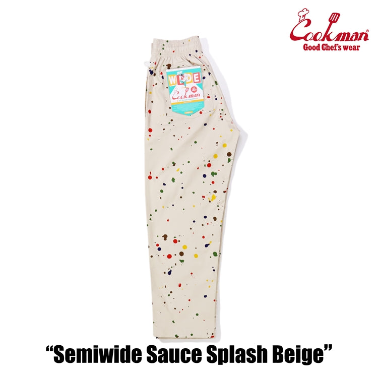 Cookman Chef Pants Semiwide - Sauce Splash : Beige
