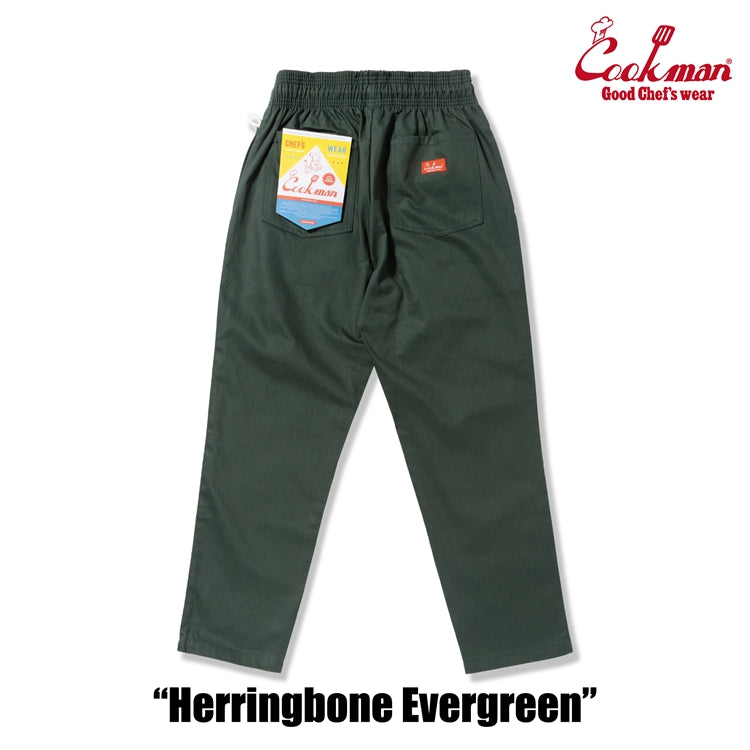 Cookman Chef Pants - Herringbone : Evergreen