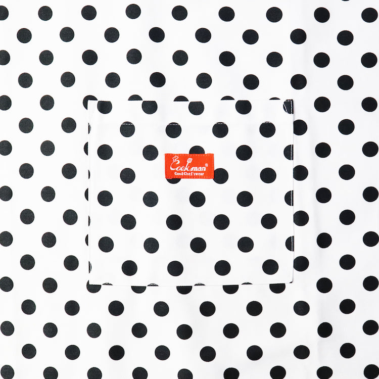 Cookman Long Apron - Dots : White