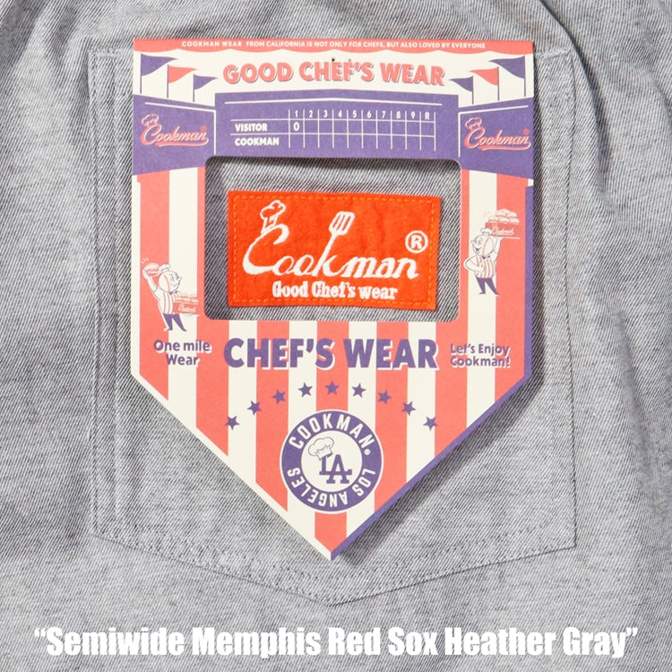 Cookman Chef Pants Semiwide - Memphis Red Sox Heather Gray