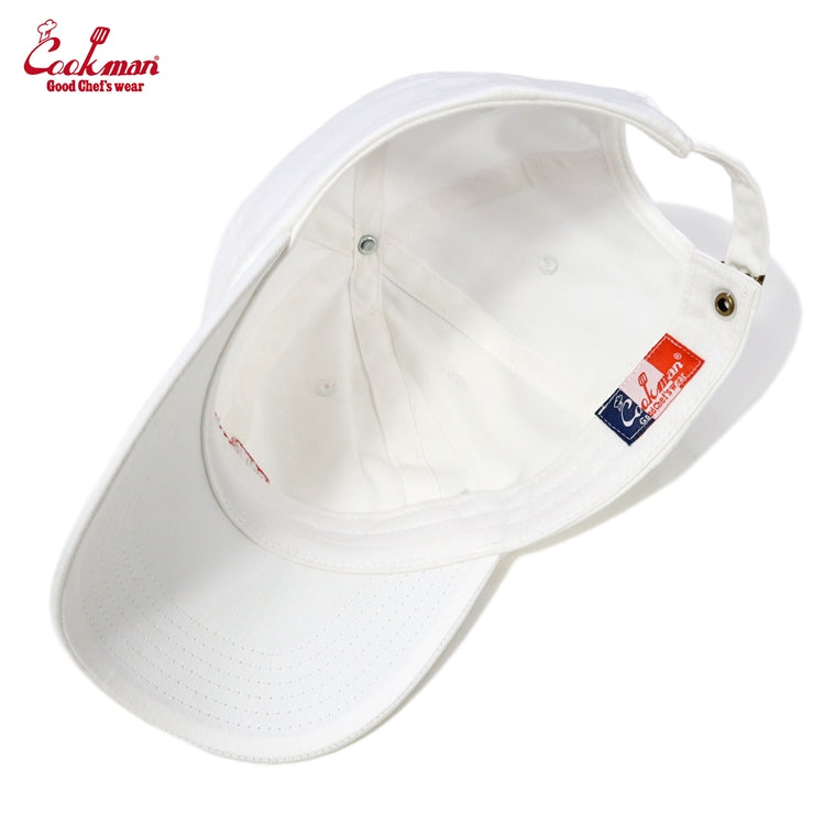 Cookman Low Cap - Flag : Blanc