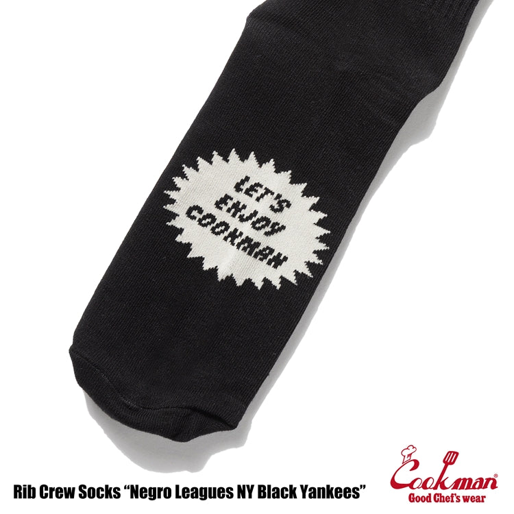 Cookman Rib Crew Socks - Negro Leagues : NY Black Yankees
