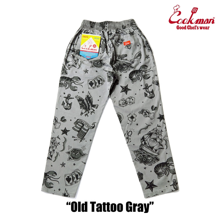 Cookman Chef Pants - Old Tattoo : Gray