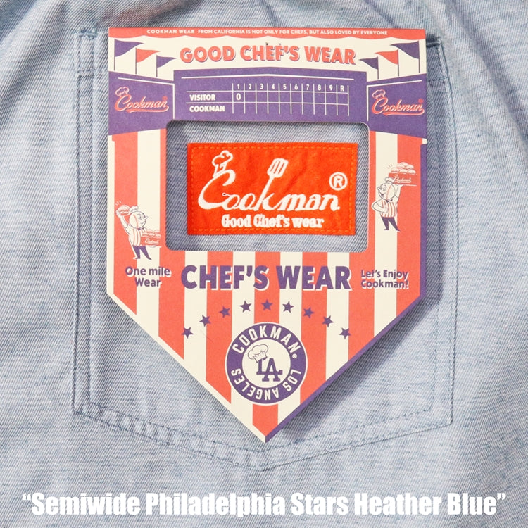 Cookman Chef Pants Semiwide - Philadelphia Stars Heather Blue