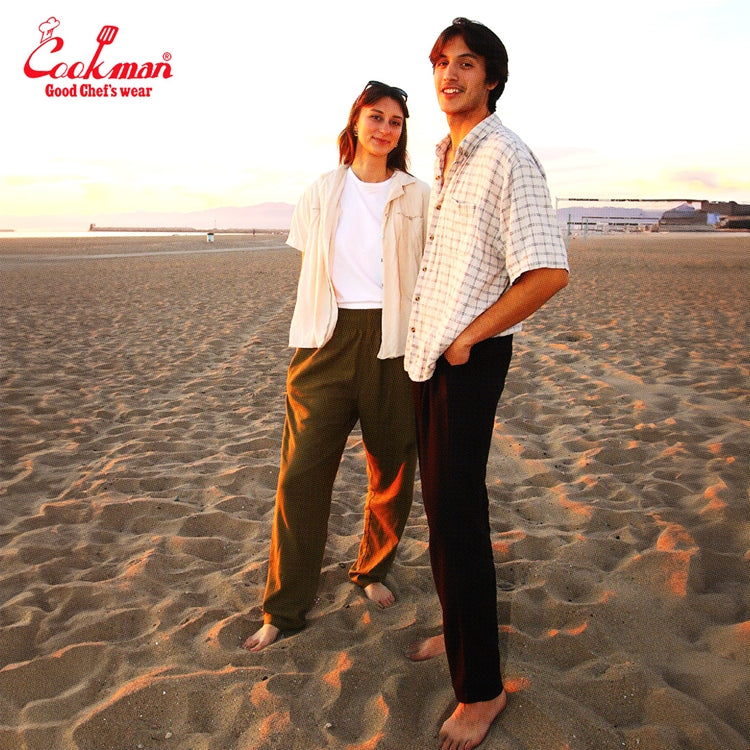 Chef Pants - Linen : Olive