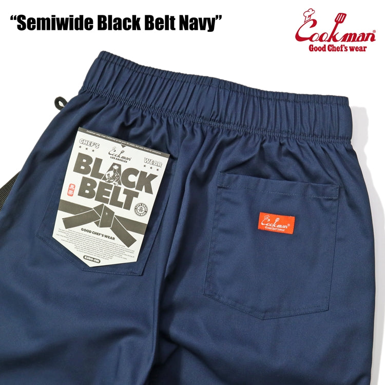 Cookman Chef Pants Semiwide - Black Belt : Navy