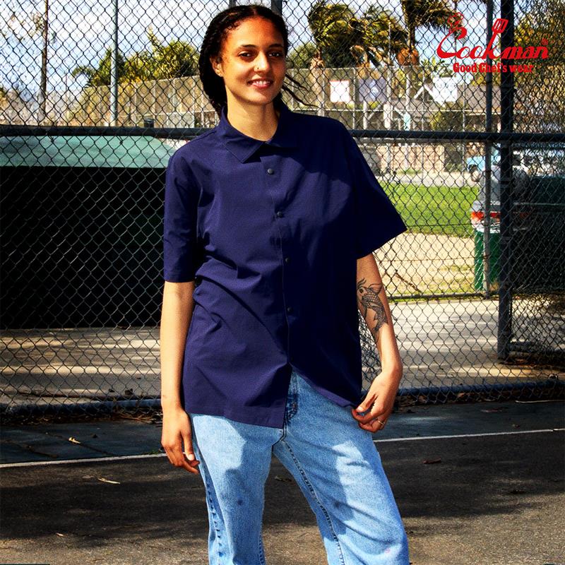 Cookman Work Shirts Short Sleeve Light - NAVY