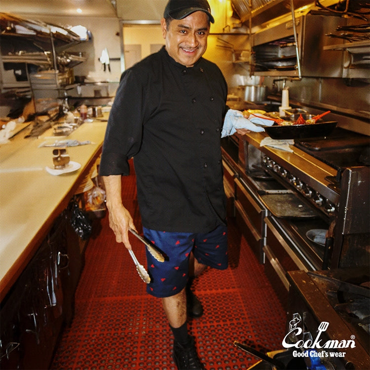 Cookman Chef Short Pants Embroidery - Lobster : Navy