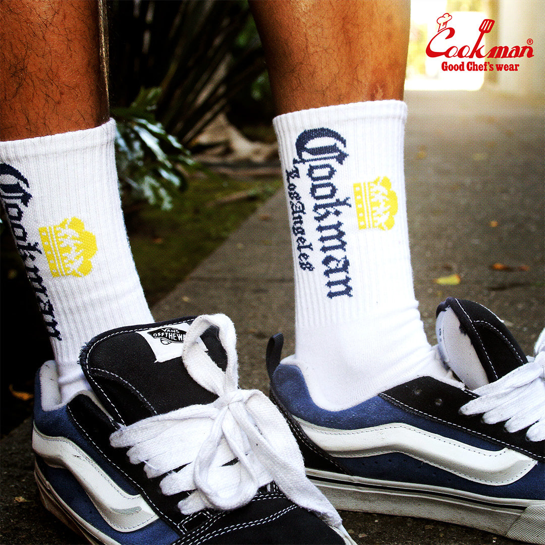 Cookman Rib Crew Socks - Beer