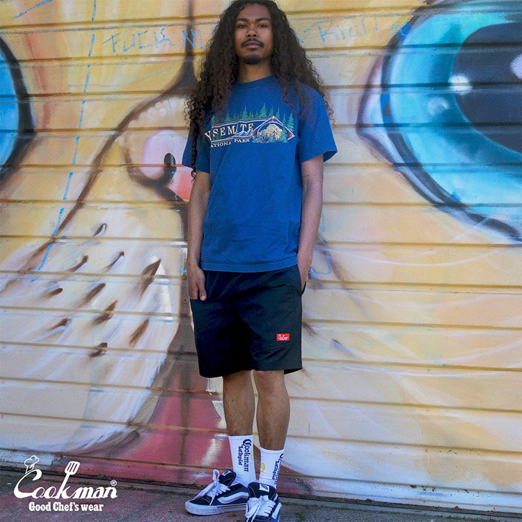 Cookman Chef Short Pants Front Pocket - Ripstop : Navy