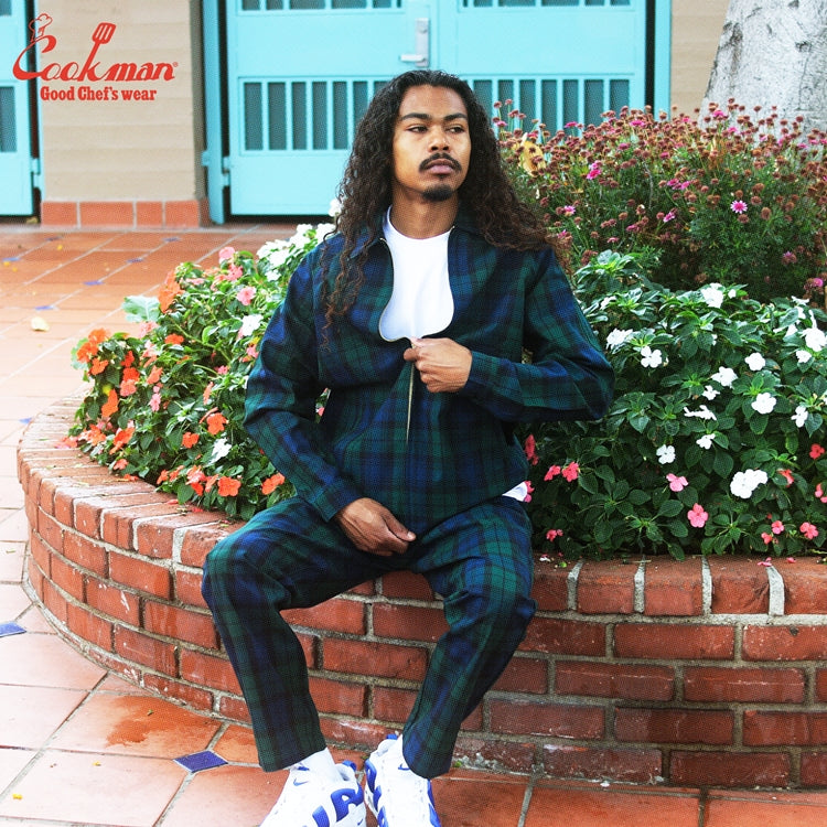 Cookman Delivery Jacket - Woven Black Watch Plaid