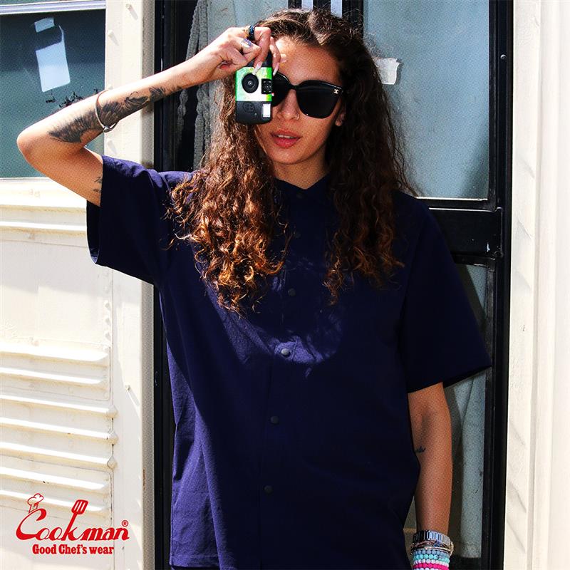 Cookman Work Shirts Short Sleeve Light - NAVY