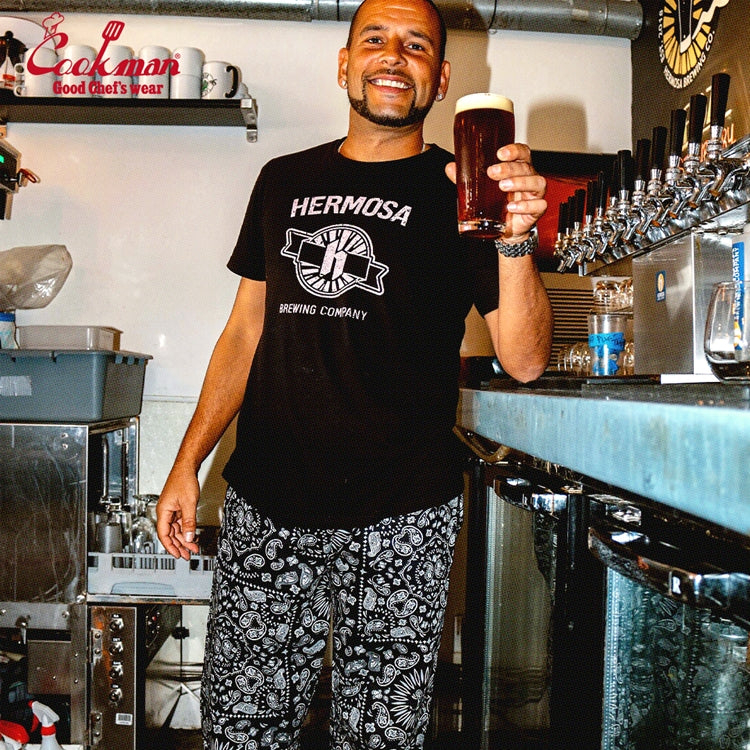 Cookman Chef Pants Semiwide - Paisley : Black