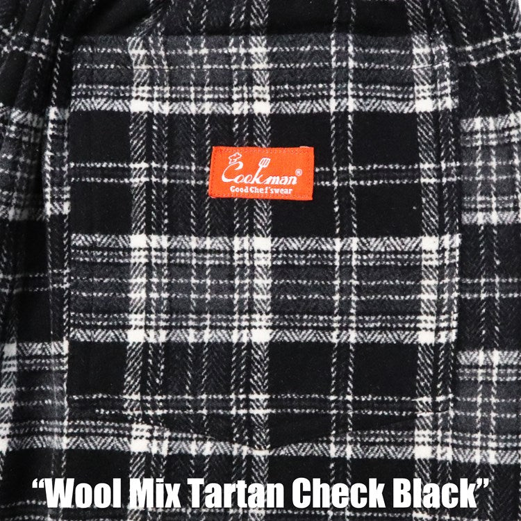 Cookman Chef Pants - Wool Mix Tartan : Black