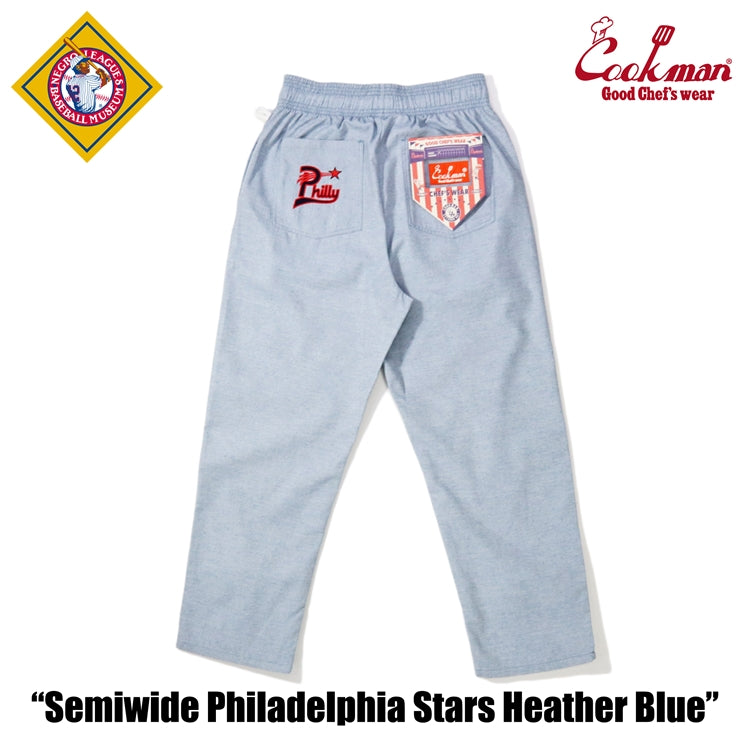 Cookman Chef Pants Semiwide - Philadelphia Stars Heather Blue