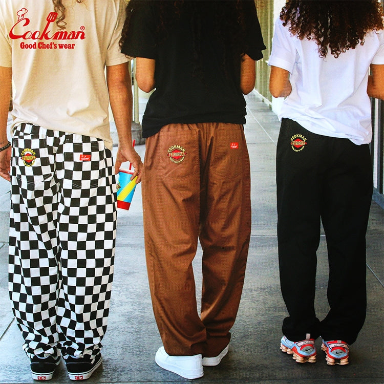 Cookman Chef Pants Semiwide : FATBURGER Chocolate