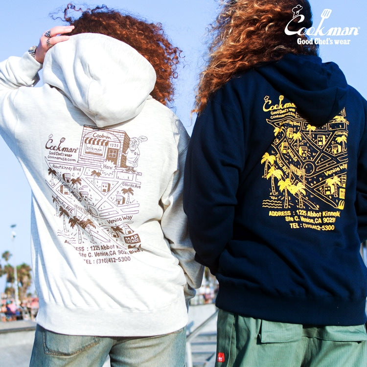 Cookman Zip-up Hoodie - TM paint Abbot Kinney : Navy