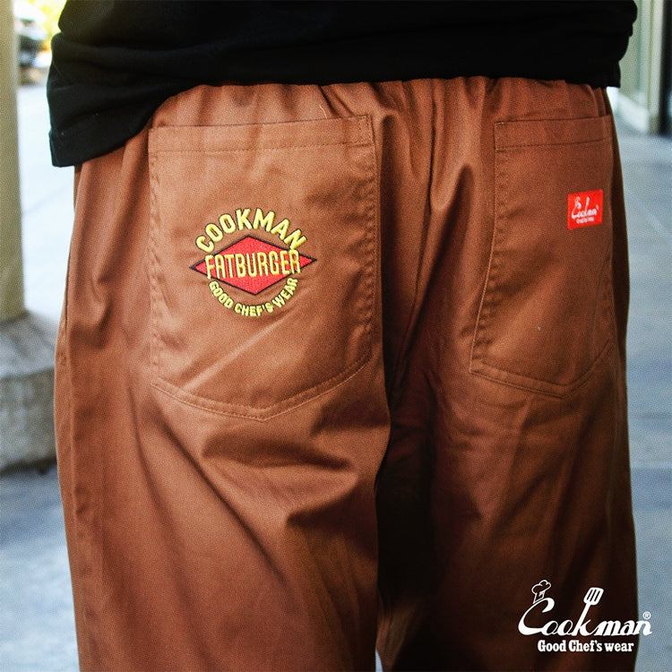 Cookman Chef Pants Semiwide : FATBURGER Chocolate