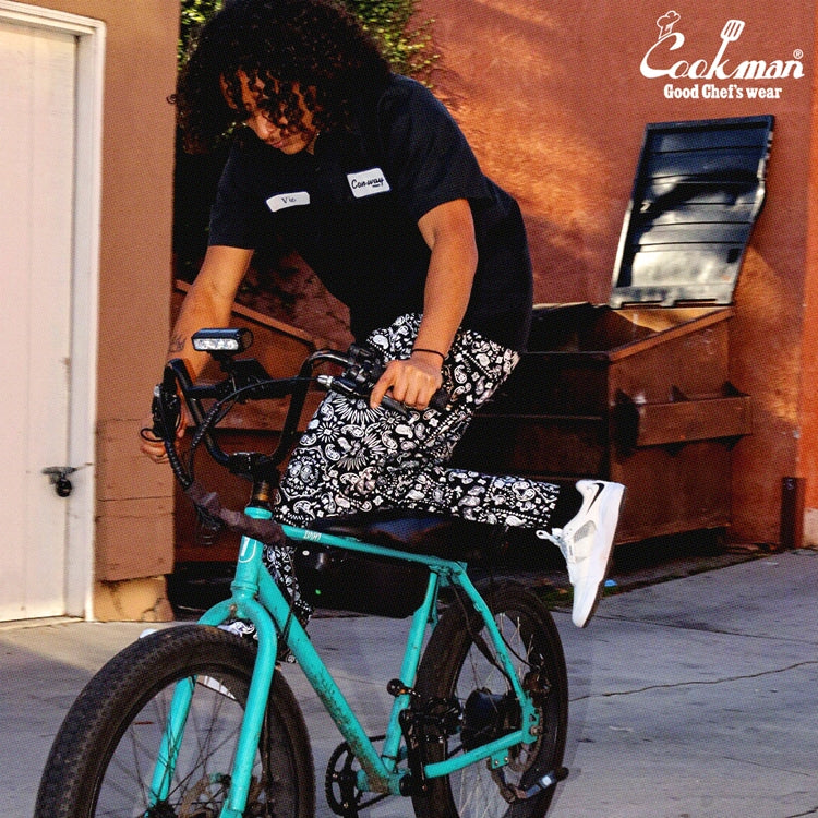 Cookman Chef Pants Semiwide - Paisley : Black