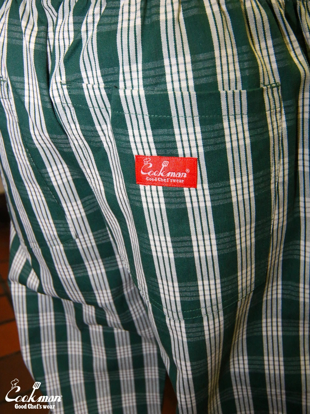 Chef Pants Semiwide - PALAKA Check : Green