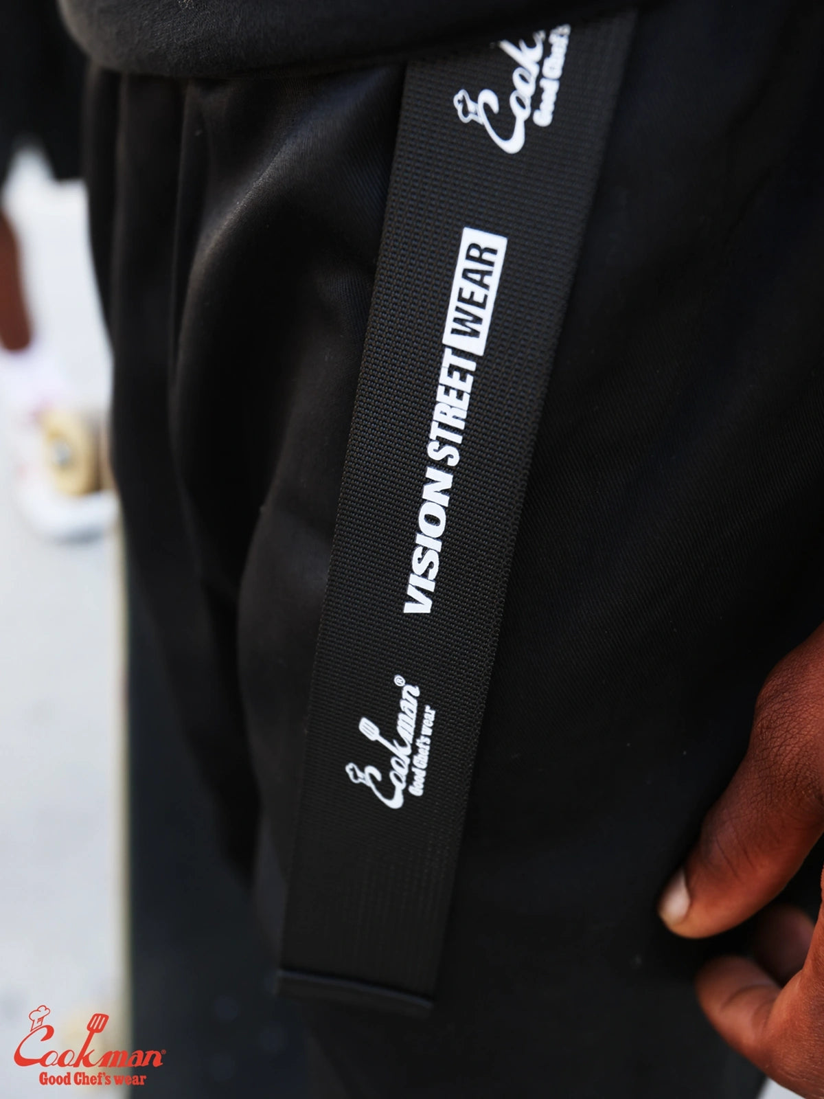 Chef Pants Semiwide Black Belt - Vision : Black