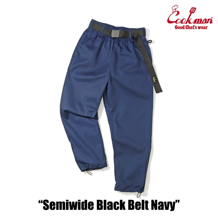 Cookman Chef Pants Semiwide - Black Belt : Navy