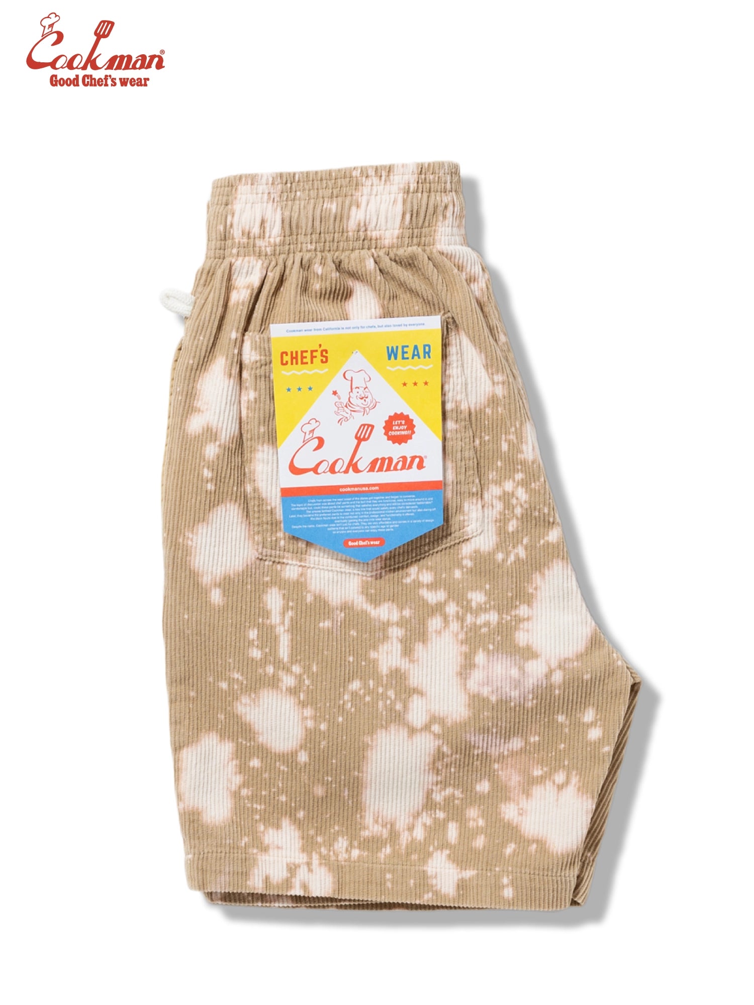 Chef Short Pants - Corduroy Bleach : Beige