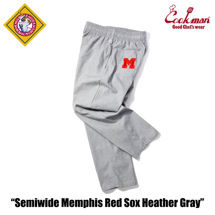 Cookman Chef Pants Semiwide - Memphis Red Sox Heather Gray