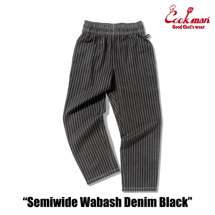 Cookman Chef Pants Semiwide -  Wabash Denim : Black