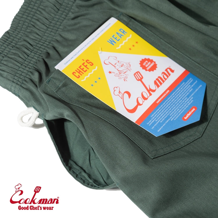 Cookman Chef Pants - Herringbone : Evergreen