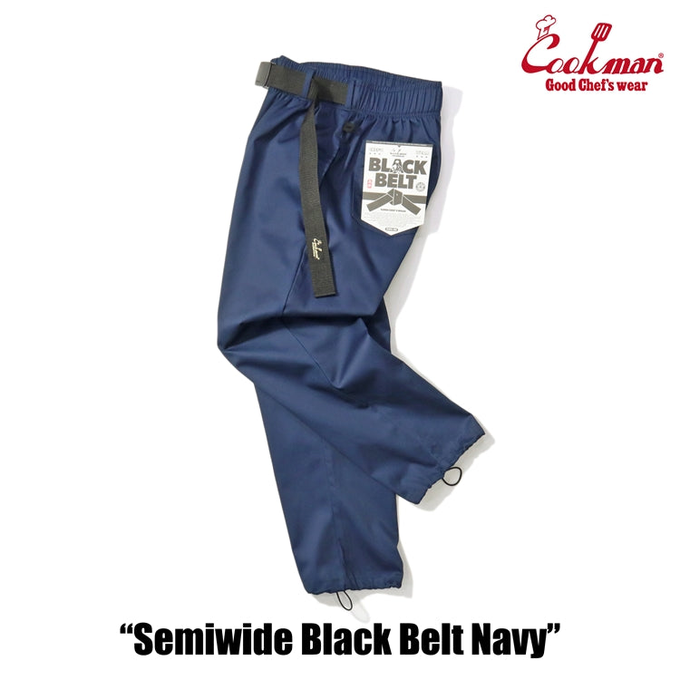 Cookman Chef Pants Semiwide - Black Belt : Navy
