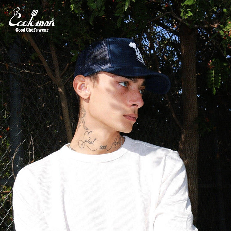 Cookman Mesh Cap - Chef Hat LA : Navy