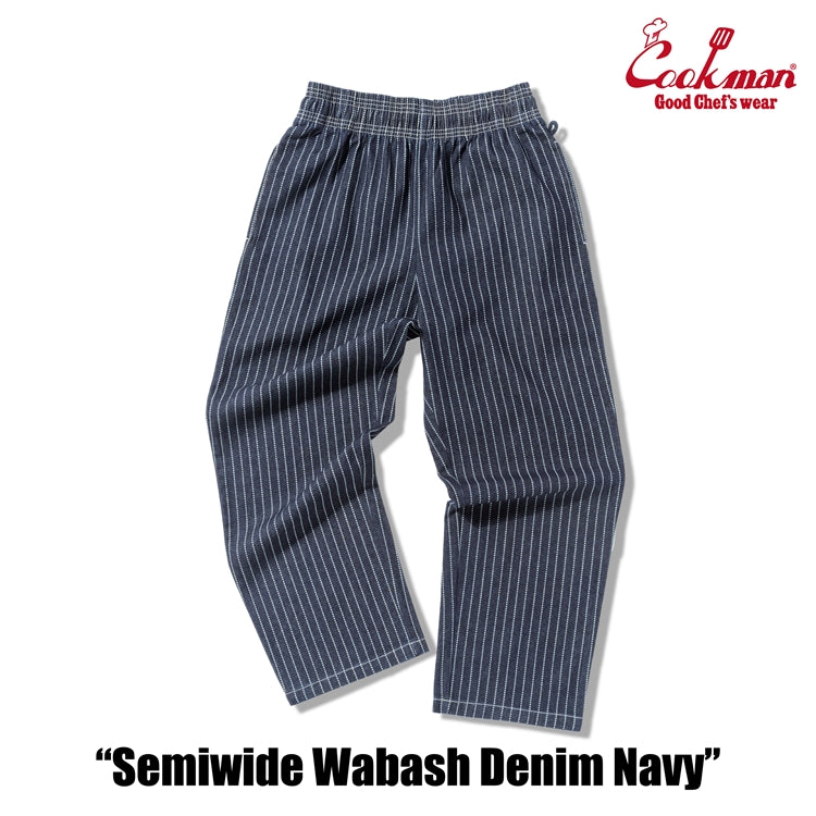 Cookman Chef Pants Semiwide -  Wabash Denim : Navy