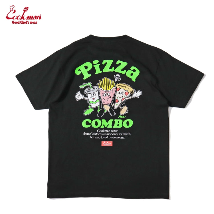 Cookman Tees - Pizza Combo : Black