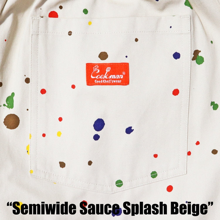 Cookman Chef Pants Semiwide - Sauce Splash : Beige