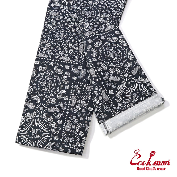 Cookman Chef Pants Semiwide - Paisley : Black