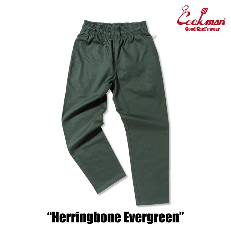 Cookman Chef Pants - Herringbone : Evergreen