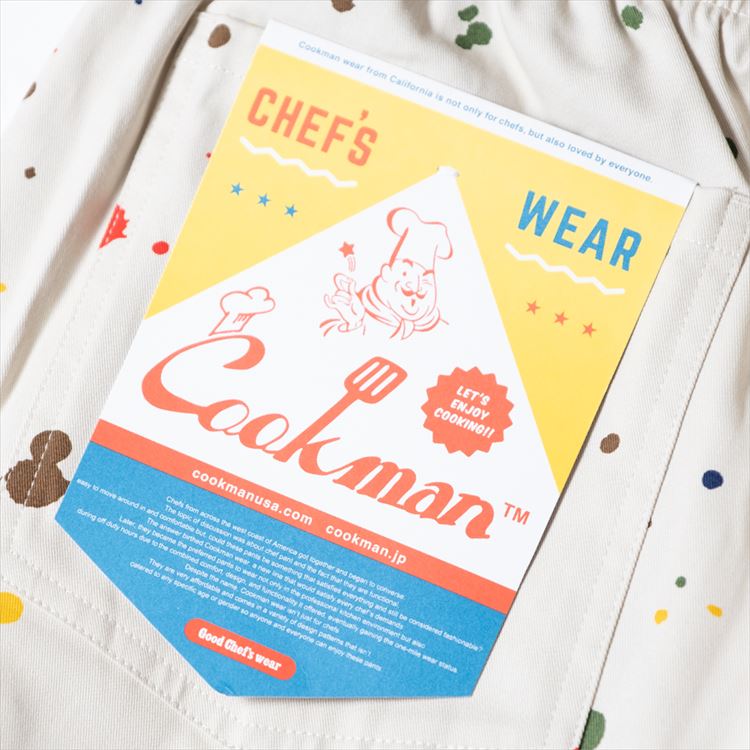 Chef Short Pants - Sauce Splash : Beige