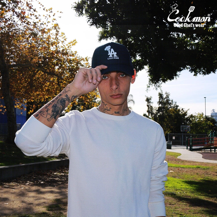 Cookman Mesh Cap - Chef Hat LA : Navy